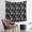 Owl Floral Line, variant on 50x50 Inch Square Wall Tapestry for Indoor & Outdoor, Living Room, Bedroom, Teen Room,Owl Floral Line Art Black Pattern