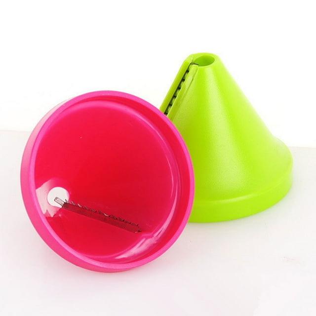 facefd Multifunctional Vegetable Funnel Cutter ABS Stainless Steel spiral slicer Spiral Slicer Peeler Kitchen Gadgets