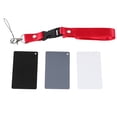 thumbnail image 1 of 3 in 1 18% Digital Photography Exposure Color Gray/White/Black Balance Card Set with Strap, 1 of 6