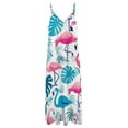 thumbnail image 4 of Flamingo Pattern Sleeveless Dress Woman Fashion Long Dresses Women's Summer Suit Dress Summer 2025 Women, 4 of 7