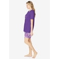 thumbnail image 3 of Dreams & Co. Plus Size Knit Pj Short Set, 3 of 6