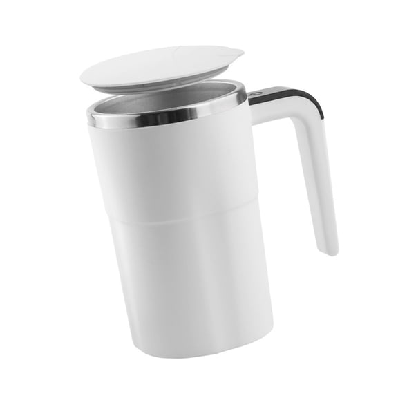380ML Smart Stirring Mug with Touch Control, Type-C Charging, LED Display & Auto Mixing Stainless Steel Cup