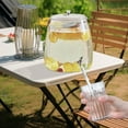 thumbnail image 4 of JoyMoreHome 5L Plastic Beverage Dispenser Container with Stainless Steel Spigot and Handle Leakproof Iced Juice Lemonade Drink Dispensers for Parties Large Clear Punch Pitcher with Lid Kombucha Jar, 4 of 9