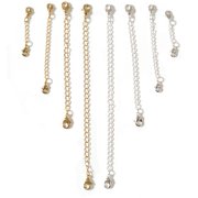 JIELALA Chain Extender Set For Necklace or Bracelet 1.5 inch,3 inch,4 inch,6 inch-8 pcs