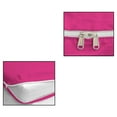 thumbnail image 6 of 4 Piece Zipper Sheet Set Includes (1 Zipper Fitted Sheet, 1 Flat Sheet And 2 Zipper PillowCase) with 24 Inch Deep Pocket 800 TC 100% Egyptian Cotton Solid Hot Pink Color King Size, 6 of 7