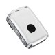 thumbnail image 1 of Riwesomey Funda de cuero para llave de 3 botones de coche, funda protectora desmontable para llaves de vehículo, accesorios de modificación de Automoción decorativa y accesorios Blanco Caso, 1 of 6