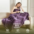thumbnail image 2 of Heat Blanket \uDx\uD Throw Soft Flannel & Sherpa Reversible Electric Blanket with Heat Settings Timer Setting and Hours Auto-Shut Off, 2 of 7