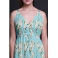 thumbnail image 2 of Bimba Floral Ladies Printed Resort Maxi DrawstringDressSpaghetti Strap Beach Wear-Medium, 2 of 4