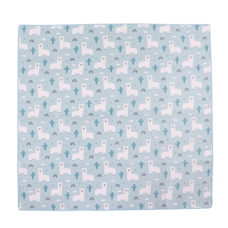 LAZIOEGR Polyester Fiber Baby Play Mat, Extra Large Blue – Reversible, Waterproof, Non-Slip, Foldable & Multi-Functional Crawling Mat