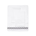 thumbnail image 5 of Melange Home Home Sweet Home Collection 600 Thread Count Cotton Rope Embroidery Bed Sheet Set Grey Queen, 5 of 5