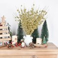 thumbnail image 4 of Christmas Berries Branches Christmas Decorations 10 Pcs Artificial Flowers Berries Flower for Christmas DIY Floral Home Party Decoration,Gold, 4 of 6