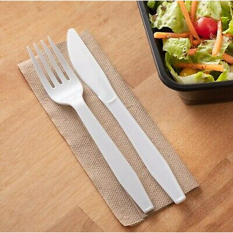 Solid Color Plastic Forks - 100/Pack or 600/Case - Party Direct