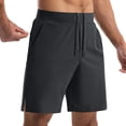 thumbnail image 2 of IhhxPro Men's Casual Shorts with Pockets Drawstring Zipper Pocket Athletic Lightweight Cotton Jogger Style for Summer Workout Gym Outdoor S-3XL, 2 of 6