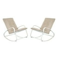 thumbnail image 5 of Patio Furniture Rocking Chairs Metal Outdoor Chair White, 5 of 6