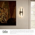 thumbnail image 5 of Alora Lighting WV357217VBAR Odin 2 Light 4" Tall Bathroom Sconce - Vintage Brass /, 5 of 7