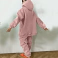 thumbnail image 5 of Baqcunre Women's Long-Sleeved Fashion Solid Color Sweatshirt Casual Sweatpants Suit,Color Pink,Size S-XL, 5 of 8