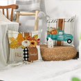 thumbnail image 5 of Colorlife Happy Fall Y'All Floral Throw Pillow Covers, Autumn Thank & Blessed Fall Flower Decorations, Halloween Pillowcase (1Pc, Polyester, C), 5 of 5