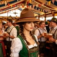 thumbnail image 6 of Miqool Novelties Brown German Hats for Men&Women Oktoberfest Hat Adjustable Size Oktoberfest Costume Bavarian Caps, 6 of 9