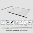 thumbnail image 2 of Keego Skylight Blinds for Ceiling Window Blinds & Shades for Skylights in Blakout Cellular Fabric Aluminum Honeycomb Shade Suitable Roof Inclined Plane Room Windows - White, 34"W x 52"H, 2 of 7