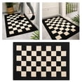 thumbnail image 4 of Premium Bath Carpet Non-Slip Absorbent Machine Washable Super Soft Microfiber Floor Mats Door s for Entryway for Kitchen - Checkered 36x24in, 4 of 8