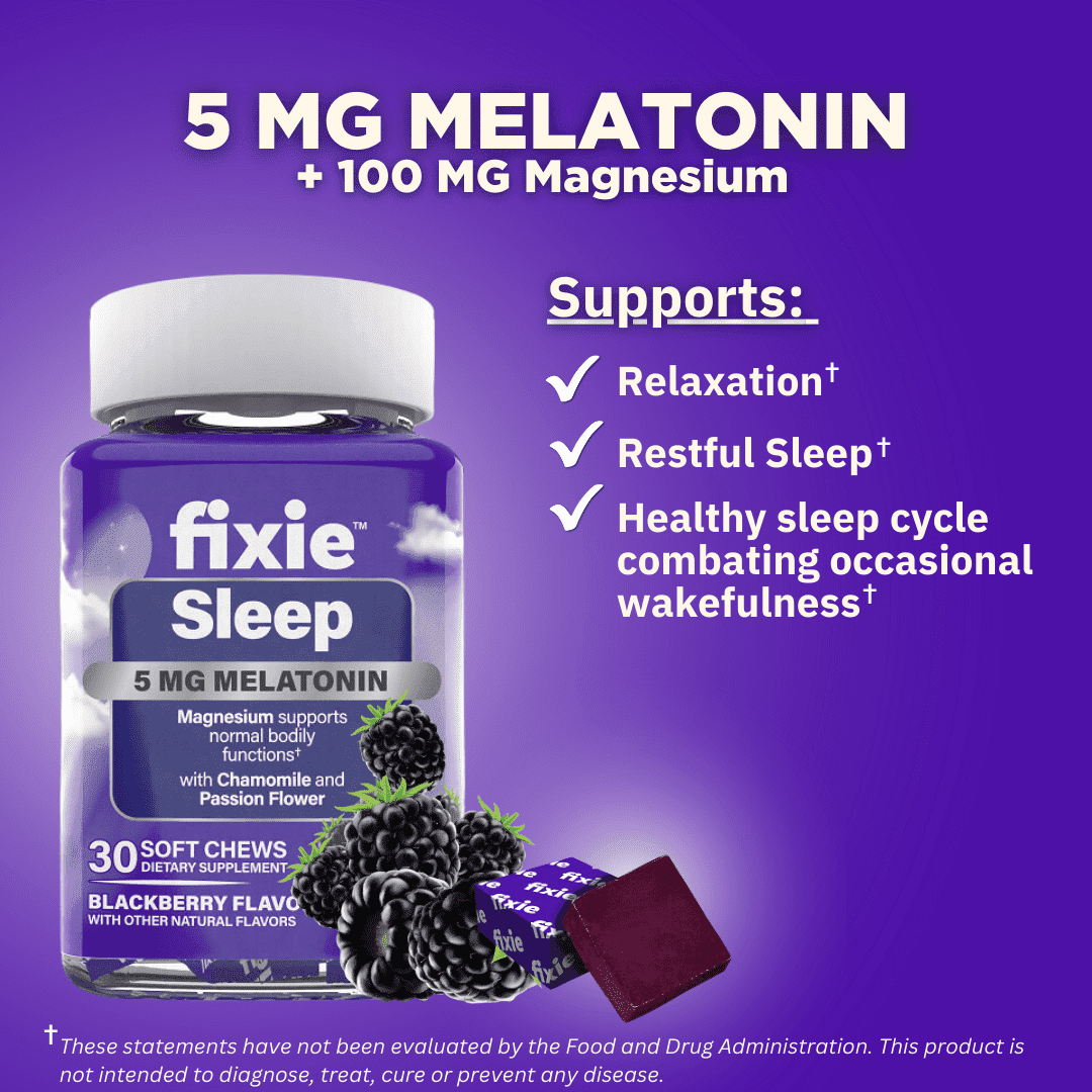 fixie Soft Chews Sleep 5mg Melatonin, 30 chews
