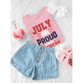 thumbnail image 3 of July 4Th Proud American T-Shirt Toddler -Image by Shutterstock,  4 Toddler, 3 of 4