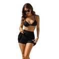 thumbnail image 6 of Women Swim Skirt Short with Side Pockets Bathing Suit High Waist Swimsuit Bottom, 6 of 7