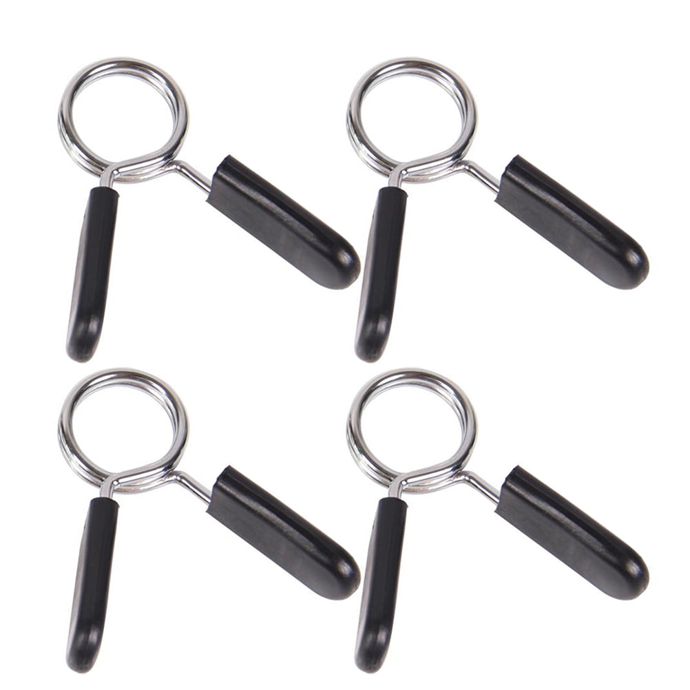 BESPORTBLE Pack of 4 Spring Clip Efficient Clamp Anti-Loose Buckle Fitness Clamp for Dumbbell Barbell