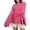 Red, variant on Ediodpoh Women's Loose Solid Color Crew Neck Flared Pullover Sweater Womens Sweaters Black M