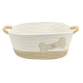 thumbnail image 2 of Cotton Rope Storage Basket, Pet Theme with Dog Bone Shaped Toys Patch, 2 of 8