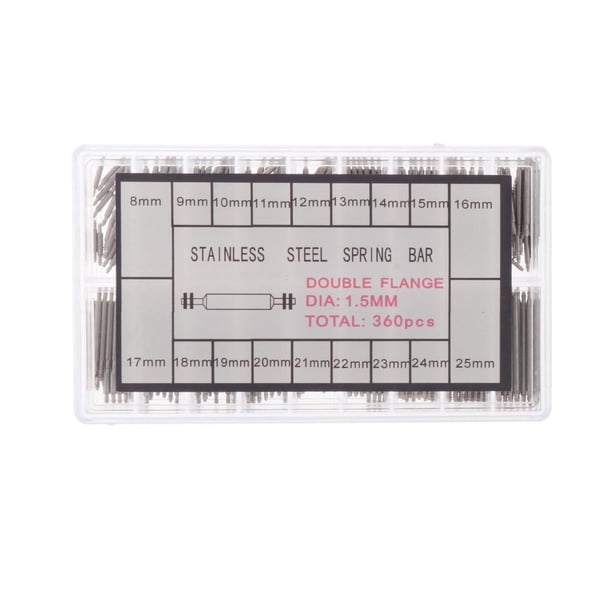 -Férula de conexión, férula de conexión de pulsera, reemplazo, reparación, relojero, 15mm 360 Uds.
