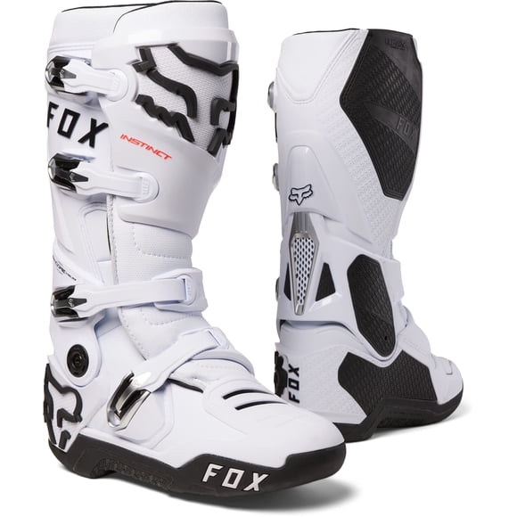 Botas de motocross Fox Racing Instinct blancas talla 10.5