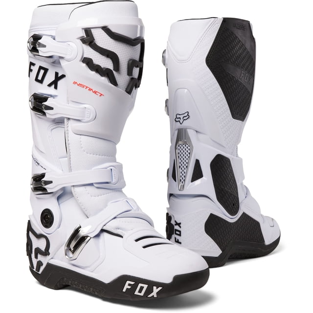 Botas de motocross Fox Racing Instinct blancas talla 10.5