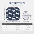 thumbnail image 3 of Windshield Sun Shade, Aesthetic reindeer moose navyblue Foldable Car Sun Shade Windshield for Front, 2 Pieces, 3 of 7
