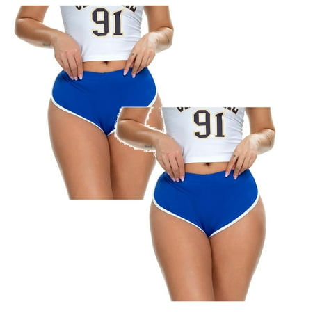 Kcodviy 2Pcs Women Elastic Cotton Biker Shorts Women Shorts Hot Summer Stretch Plus Size Boy Shorts Underwear For Women Sports Shorts Yoga Pants Women S Shorts With Pockets Casual Bike S