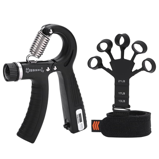 Pinza De Dedo Ejercitador de dedos Extensor de entrenamiento de fuerza portátil ajustable para amantes de los deportes Ehuebsd Para Estrenar