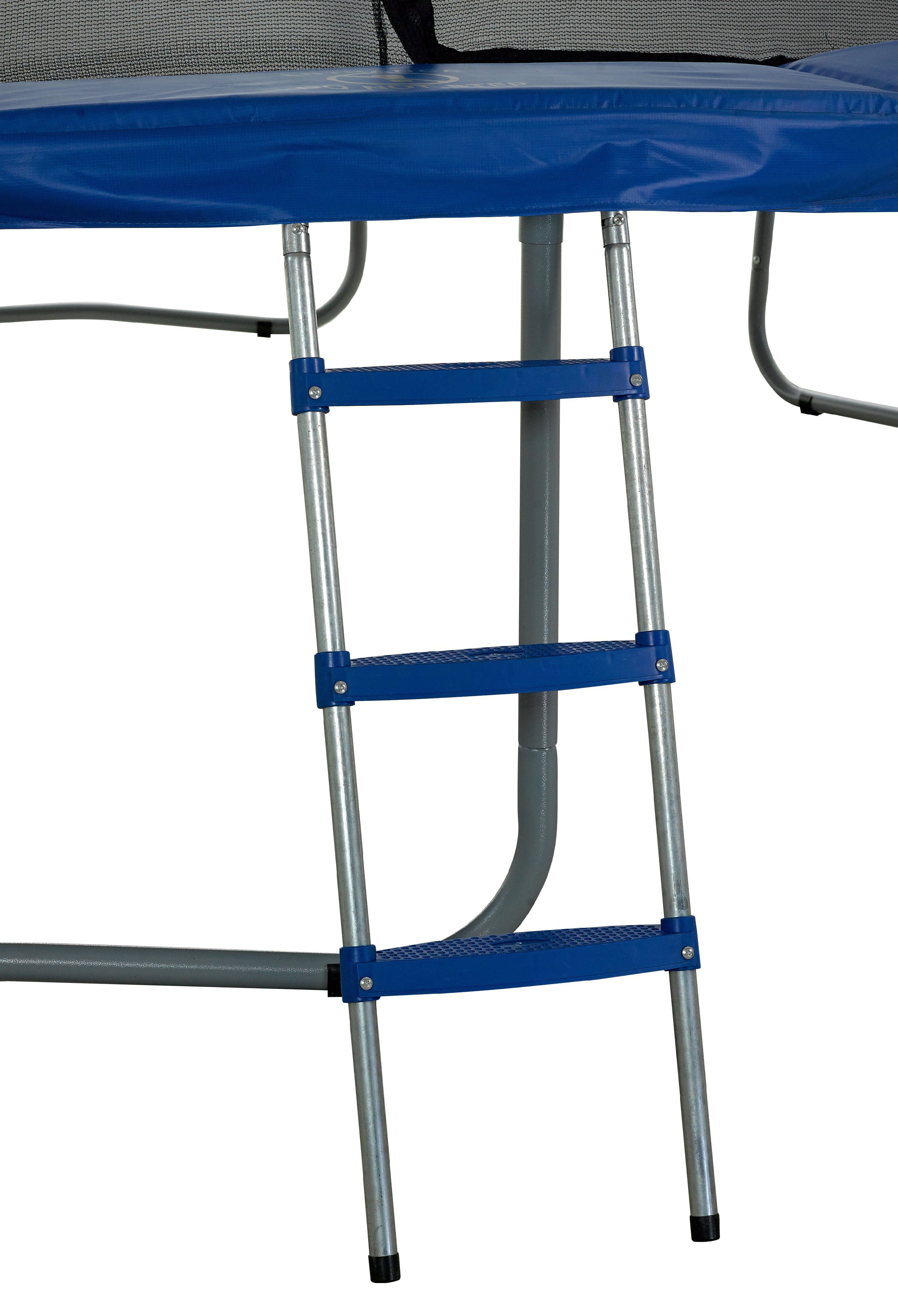 Machrus Upper Bounce 42" 3-Step Trampoline Ladder – Wide Steps for Kids, Durable Trampoline Stairs, Rust-Resistant Ladder for All Trampolines, Essential Trampoline Accessories