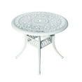 thumbnail image 2 of Hi-Line Gift Ltd. Elegant White- All-Weather Cast Aluminium Bistro Ensemble, 2 of 5