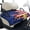 American Flag Pattern, variant on Pzuqiu Desert Cactus Quilted Golf Cart Seat Cover - 2-Person Universal Fit with 4 Pockets - Non Slip Protective Accessory for Golfers