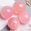 thumbnail image 4 of Boule de Divination, Boule de Quartz Rose Polie de 2 Pouces Multi-Usage avec Base Transparente pour Performance Magicienne, 4 of 7
