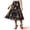 Black Pink, variant on Women's Chiffon Tiered A-Line Maxi Skirt M White A
