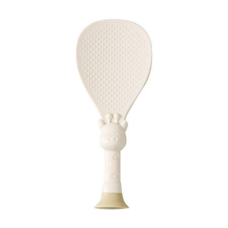 

Deer Suction Cup Rice Spoon Household Vertical Non Stick Rice Serving Rice Cooker High Temperature Vertical Cute Fawn Rice Spoon For Kitchen Dinner Place Mats Indoor Dining Table Set New Plates Mats