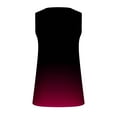 thumbnail image 6 of Wycnly Tank Top for Women Sleeveless Tops for Women Lightweight Comfy Slim Button up Henley Shirts Tunic Trendy Gradient Print Sleeveless Tee Shirts Girls Sleeveless Shirt, 6 of 7