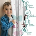 thumbnail image 3 of 2 Panels Print Pattern Nursery Curtains Boys Girls Kids Hello Kawaii Cat Cute Window Drapes for Living Bedroom Playroom Room Decor Rod Pocket 52x63Inch, 3 of 5