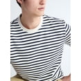 thumbnail image 4 of Free Assembly Striped Relaxed Heavyweight Tee with Short Sleeves, Sizes XS-3XL, 4 of 6