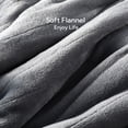 thumbnail image 4 of SUNNY HEAT Electric Heated Blanket Twin Size 62" x 84" Soft Flannel with 5 Levels Heating & 10Hs Auto off, Machine Washable, Light Gray, 4 of 5