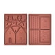 thumbnail image 1 of 2 piezas de moldes de casa de estilo navideño, moldes antiadherentes para hornear pasteles, manualidades DIY, silicona lavable, fabricantes de dulces de cocina Inevent HA008088-00, 1 of 2