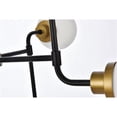 thumbnail image 6 of Hanson 8 lights pendant in black with brass with frosted shade, 6 of 6