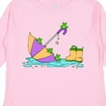thumbnail image 4 of Inktastic Cute Frogs in a Umbrella with Boots Boys or Girls Long Sleeve Toddler T-Shirt, 4 of 5