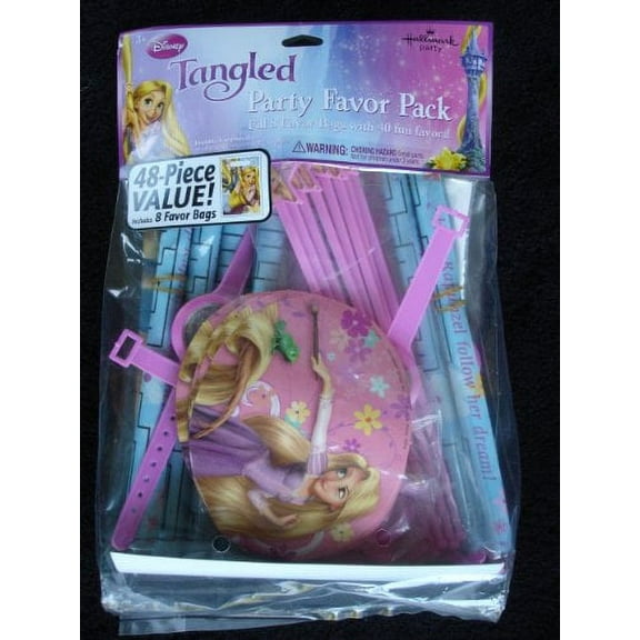Disney Tangled Party Favor Pack, Multi-color,48 Piece